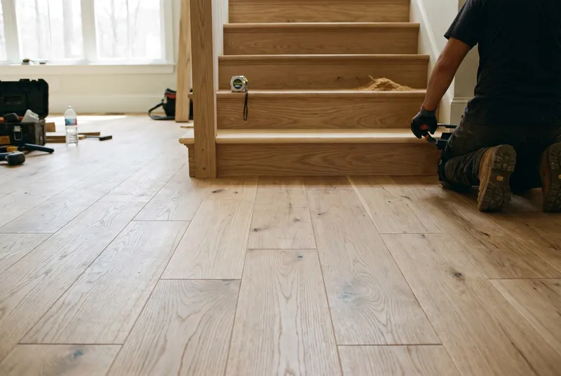 stair treads, risers and railings (sample photo)